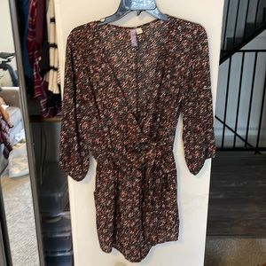 Alya shorts jumpsuit with long sleeves